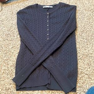 Grey Zara cardigan size M